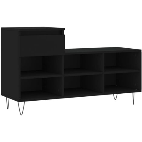 Schuhregal Schwarz 102x36x60 cm Holzwerkstoff vidaXL