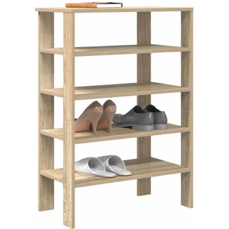 Schuhregal Sonoma-Eiche 61x32x87,5 cm Holzwerkstoff vidaXL