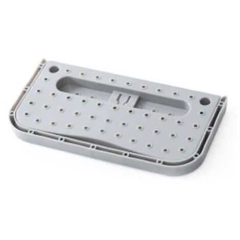 Schuhregal zur Wandmontage aus Kunststoff – Aufbewahrungsorganizer für 1 Schuh, ABS Grau, 27,9 x 14,5 cm