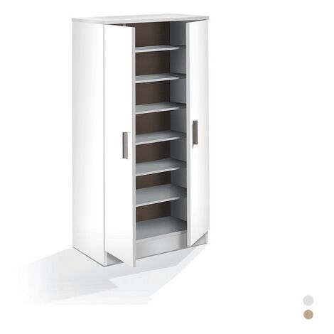 Schuhschrank 2 Türen 108x55x36 cm Kanadische Eiche