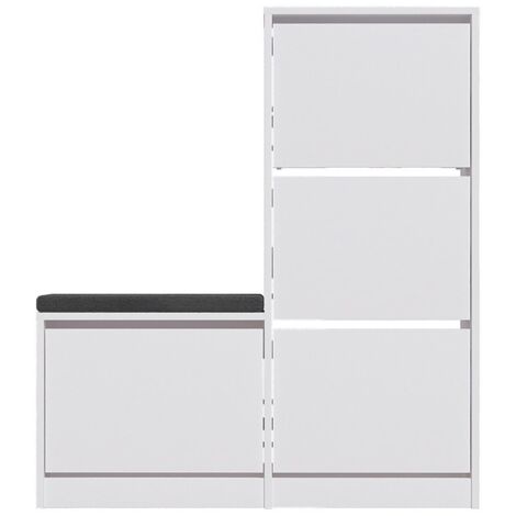 Schuhschrank 4 Türen L105 cm - Dude
