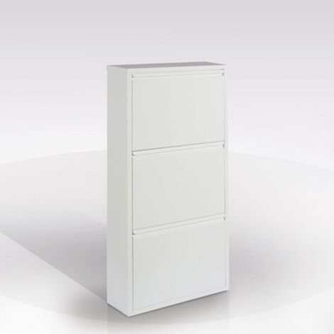 Schuhschrank 50x15x103 cm mit 3 Klappen