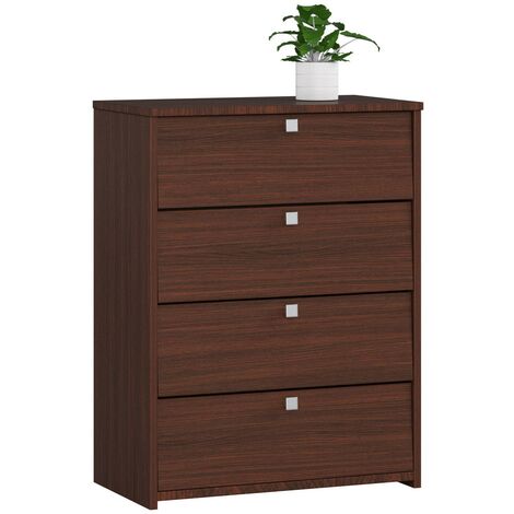Schuhschrank AKORD in der Farbe Wenge mit 4 Schuhkipper B60 x H80 x T33 cm Gewicht 21,2 kg