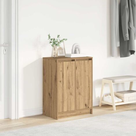Schuhschrank Artisan-Eiche 57x34x76 cm Holzwerkstoff vidaXL
