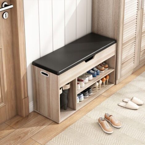 Schuhschrank aus Holz mit Sitz 80CM