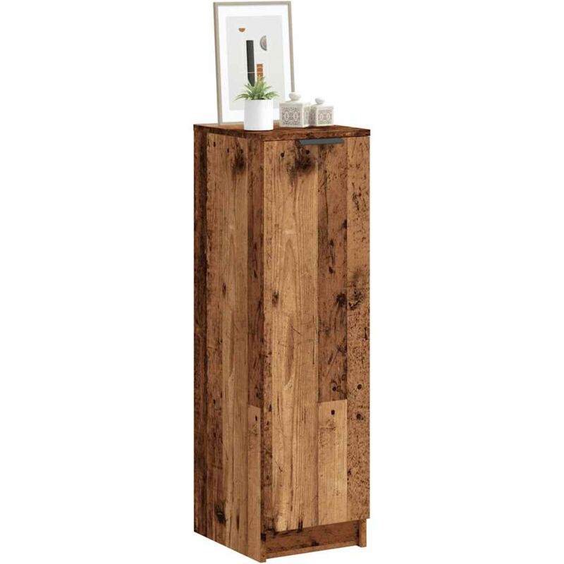 Vidaxl Schuhschrank Altholz-optik 29, 5x35x100, 5 Cm Holzwerkstoff