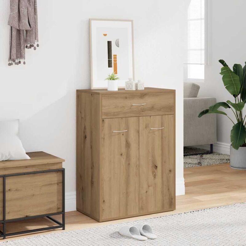 Schuhschrank Artisan-eiche 60x35x84 Cm Holzwerkstoff - Vidaxl