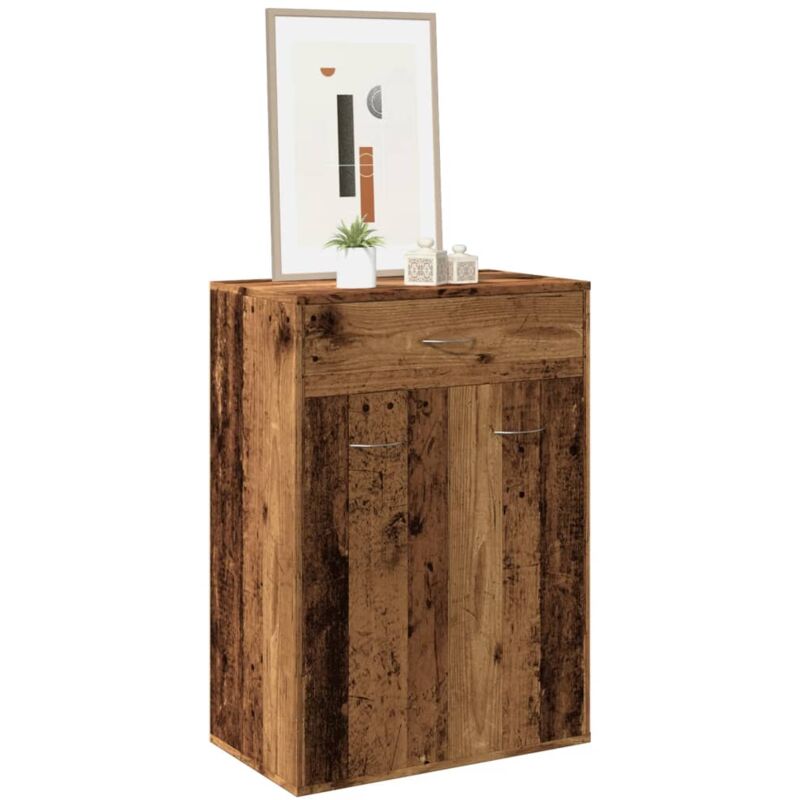 Schuhschrank Altholz-optik 60x35x84 Cm Holzwerkstoff - Vidaxl