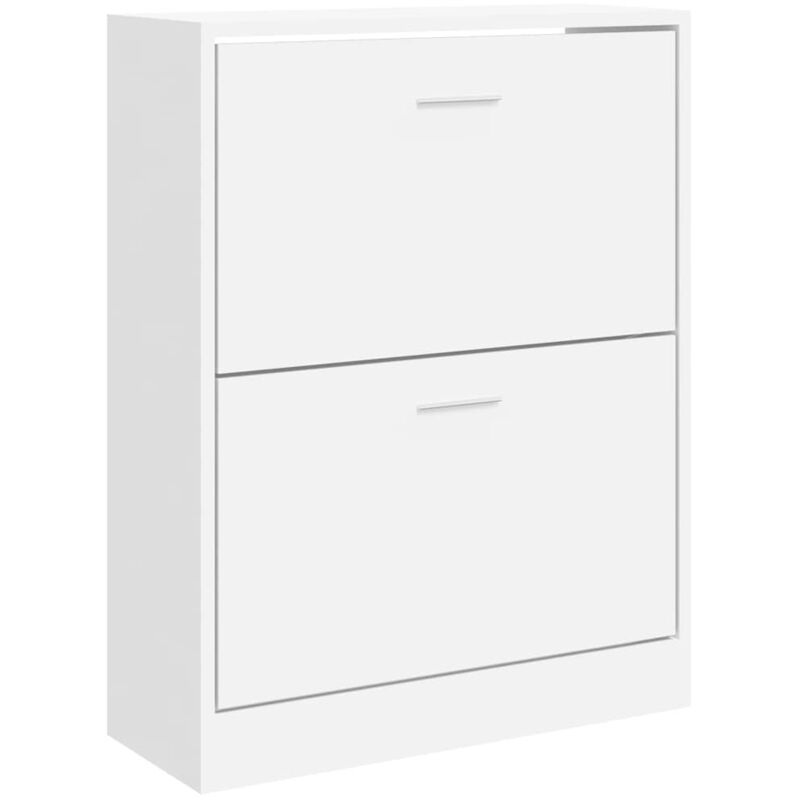 Schuhschrank Hochglanz-weiß 63x24x81 Cm Holzwerkstoff Vidaxl
