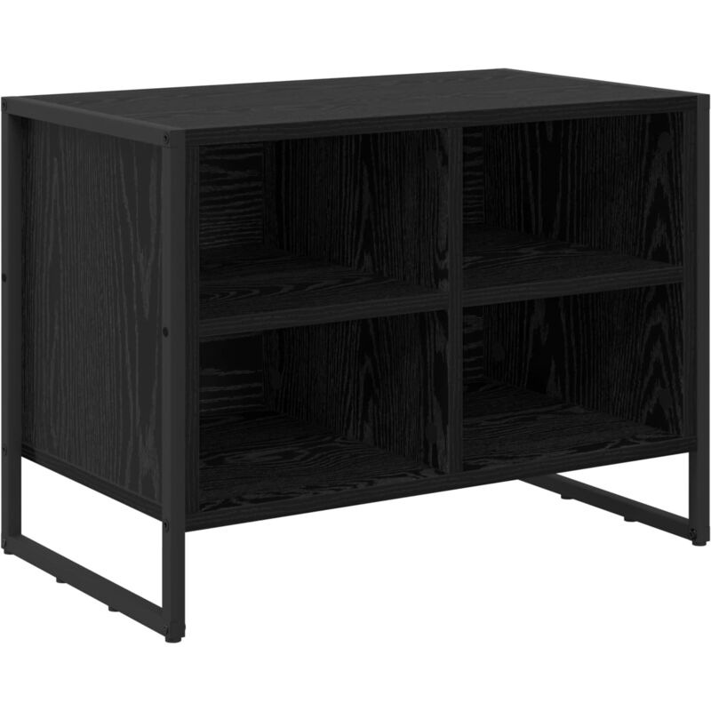 Schuhschrank Schwarz Eichen-optik 60 X 35 X 44 Cm Holzwerkstoff Vidaxl