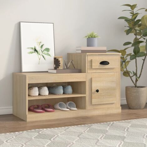 Schuhschrank Sonoma-Eiche 100x42x60 cm Holzwerkstoff vidaXL