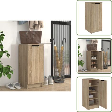 Schuhschrank Sonoma-Eiche 30x35x70 cm Holzwerkstoff - Schuhschrank - Holzwerkstoff - Sonoma-Eiche - Garderobe - Aufbewahrung