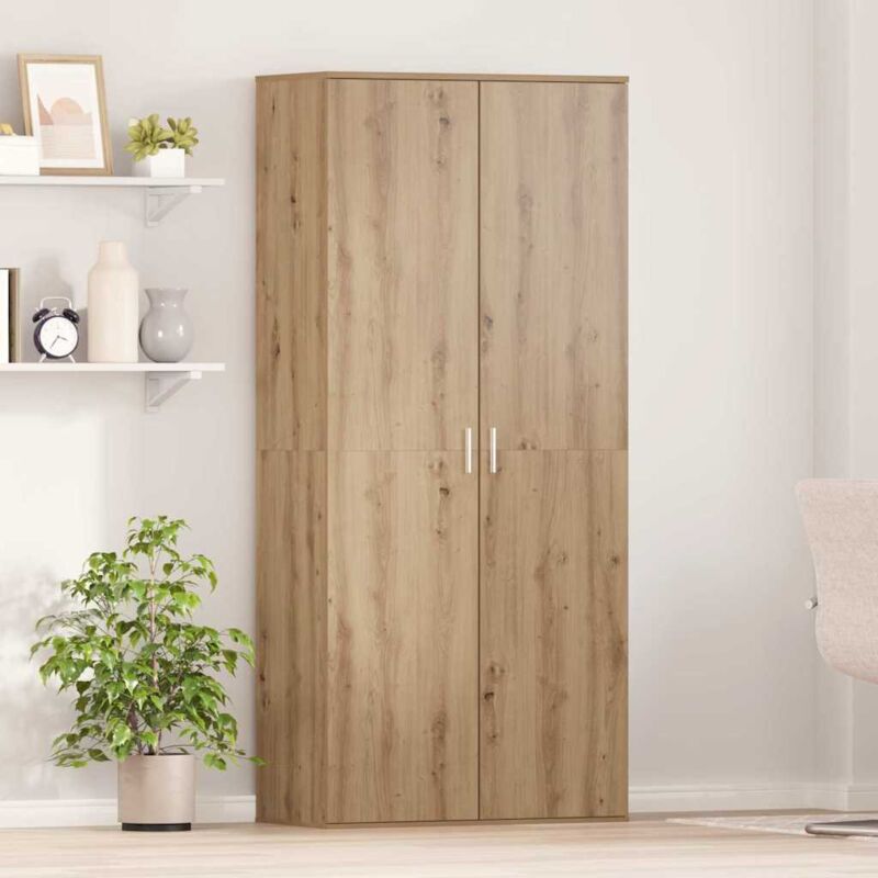 Vidaxl - Hochschrank Eiche Handwerklich 80 X 39 X 178 Cm Holzwerkstoff
