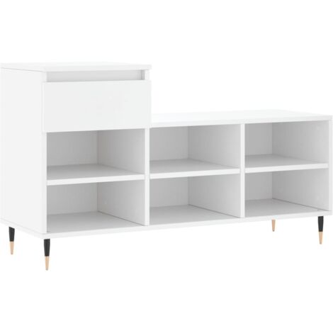 Schuhschrank Weiß 102x36x60 cm Ingenieurholz
