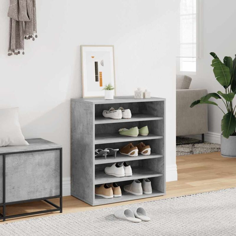 Schuhschrank Betongrau 60x35x70 Cm Holzwerkstoff Vidaxl
