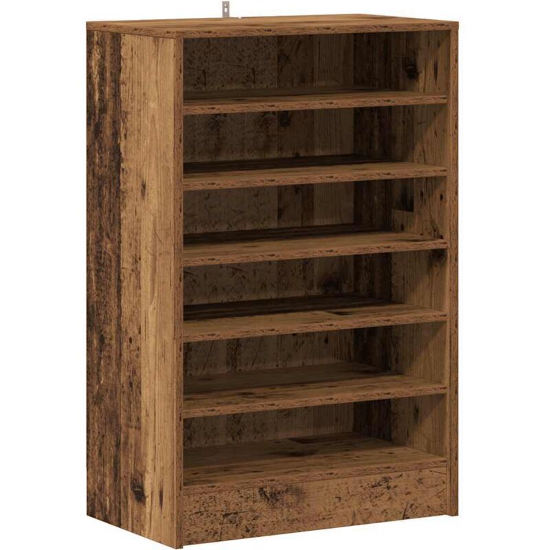 Schuhschrank Altholz-optik 60x35x92 Cm Holzwerkstoff Vidaxl