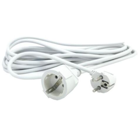 Schuko 4,8mm 16A WHITE 3m Elektroverlängerer