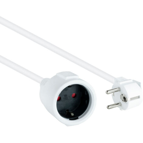 Schuko Cee7 Electric Extender White 3m Nanocable 10.22.0603-w