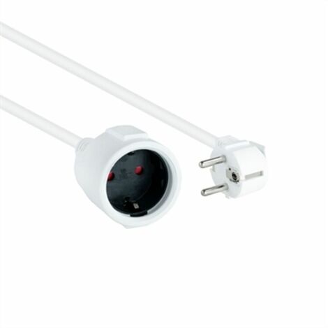 Schuko Cee7 Extension électrique Cee7 White 5m Nanocable 10.22.0605-w