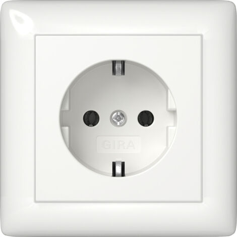 Schuko-Steckdose, Vollplatte, Standard 55