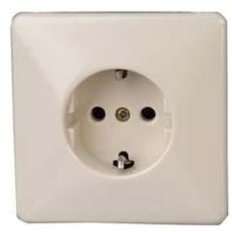 Schuko-toma de corriente blanco ártico UP, blanco, lose