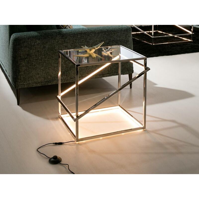 Schuller Lighting - Schuller Moonlight - Integrated Led Crystal Table Lamp Polished Chrome