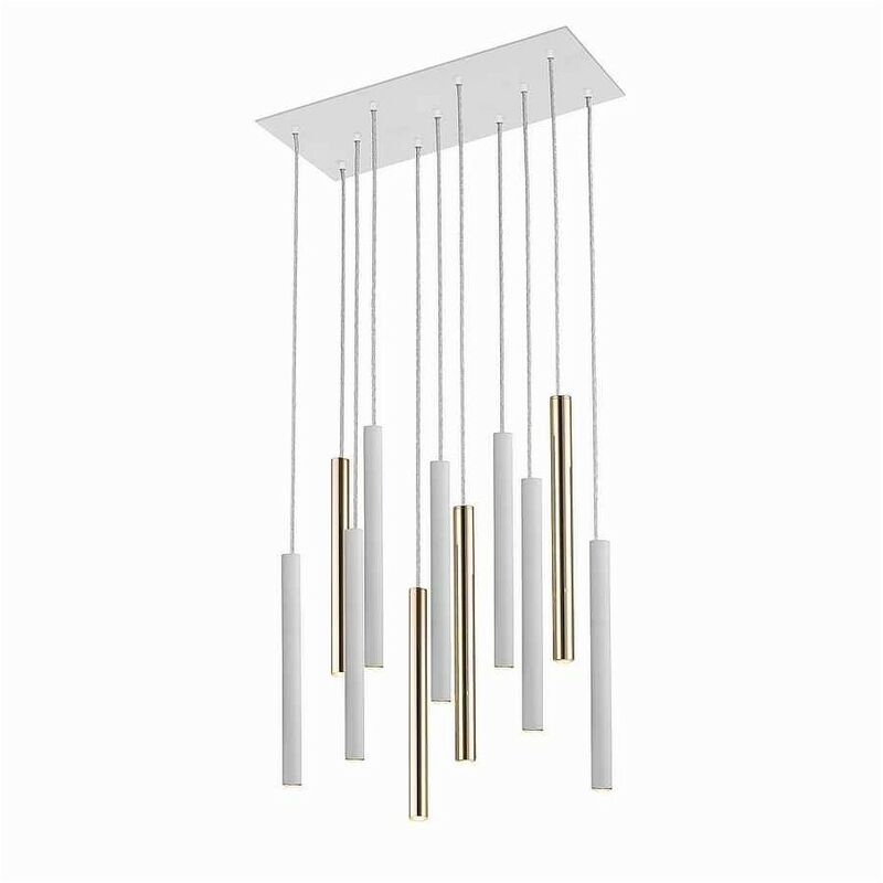 

novedad lámpara VARAS oro-blanco de 11l. Led DIMABLE - Schuller