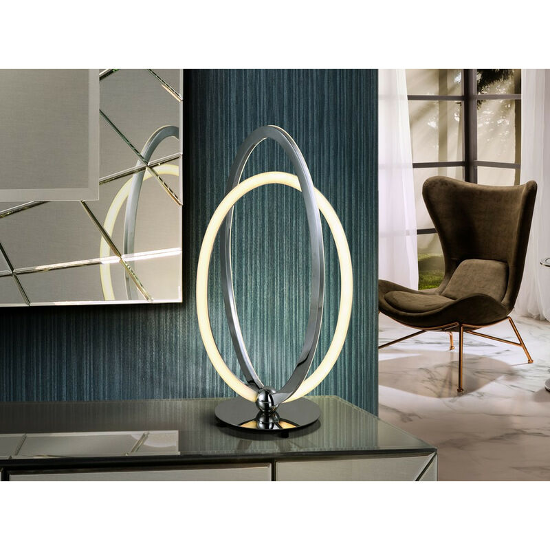 Image of Schuller Lighting - Schuller Ocellis - Lampada da tavolo a led integrata, cromata