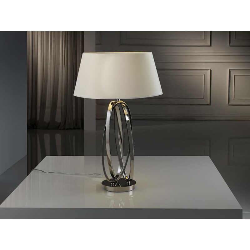 Schuller Ovalos - Table Lamp Polished nickel, E27