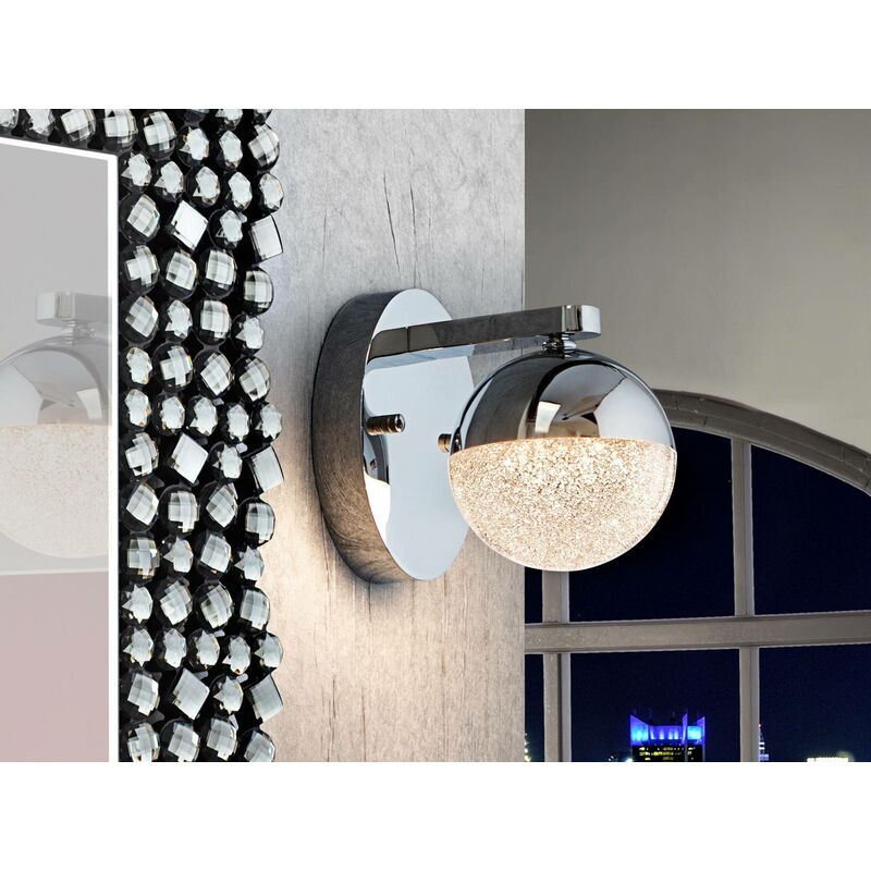 Image of Schuller Lighting - Schuller Sphere - Applique led integrata Cromo lucido