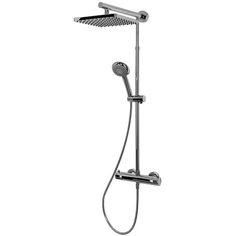 Schulte Duschmaster Rain D9641 Kopfbrause Eckig mit Thermostat chrom