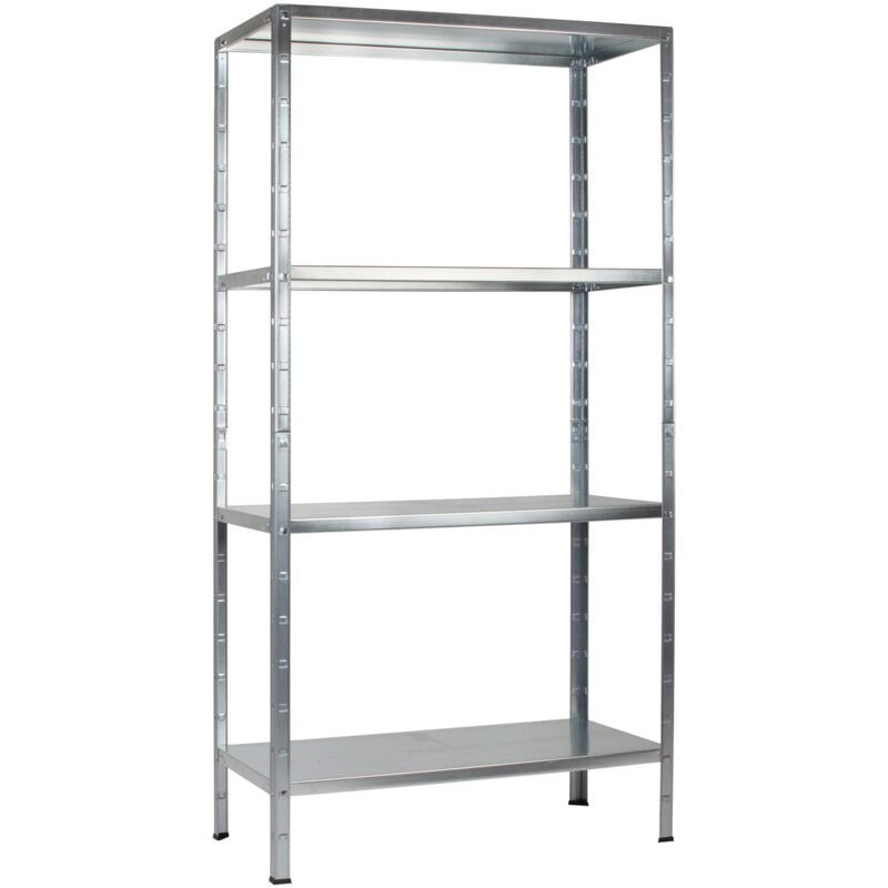 Schulte Regalwelt - SCHULTE Regalwelt Rayonnage emboîtable avec 4 tablettes PowerMAX, charge utile 70 kg, 200x100x50 cm (HxLxP), galvanisé, rayonnage