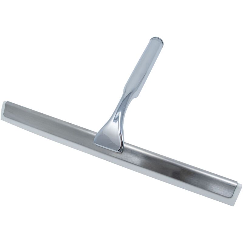 Schulte - Glaswischer Duschwischer Mit Wandhalterung Zum Kleben, 27 Cm / 270 Mm, Verchromt, D1015
