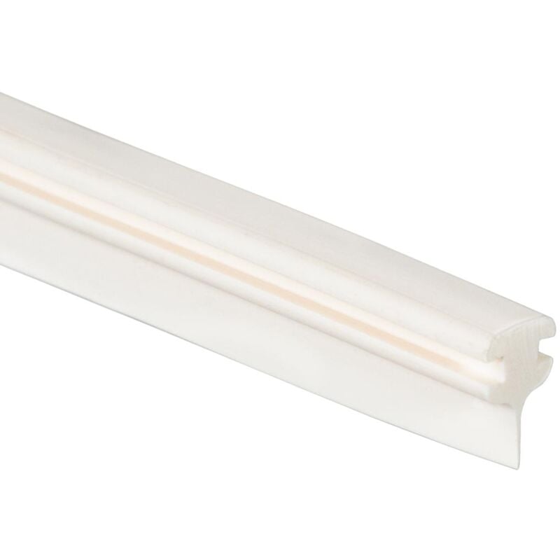 Joint d'étanchéité blanc, pour pare-baignoire avec encadrement Dusar, universel, 1200 mm recoupable - Schulte