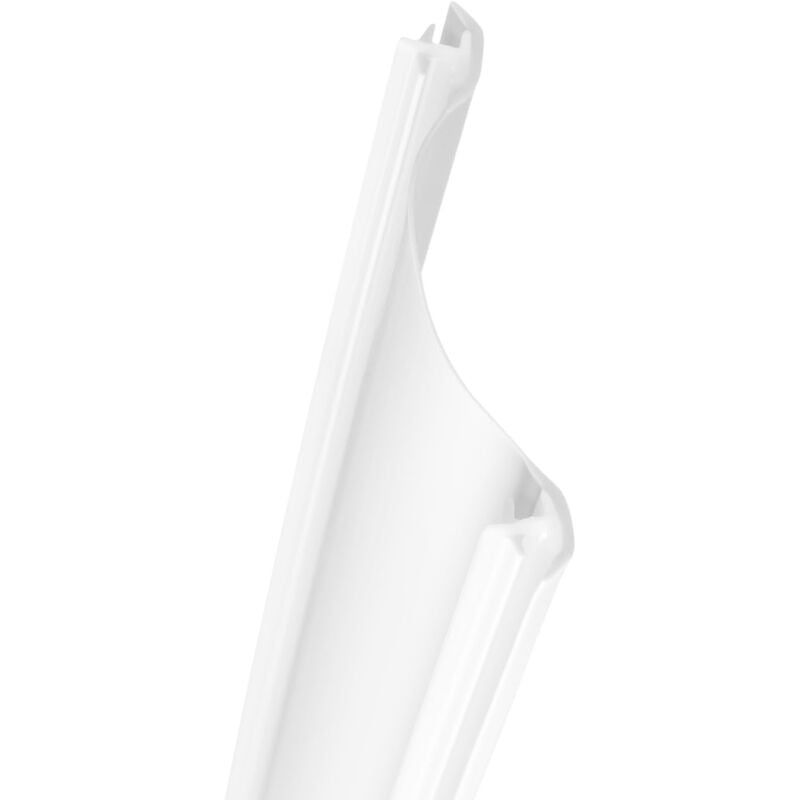 Schulte - joint d'étanchéité vertical, blanc, pour pare-baignoire, universel, 1600 mm recoupable, pour paroi de 3 mm