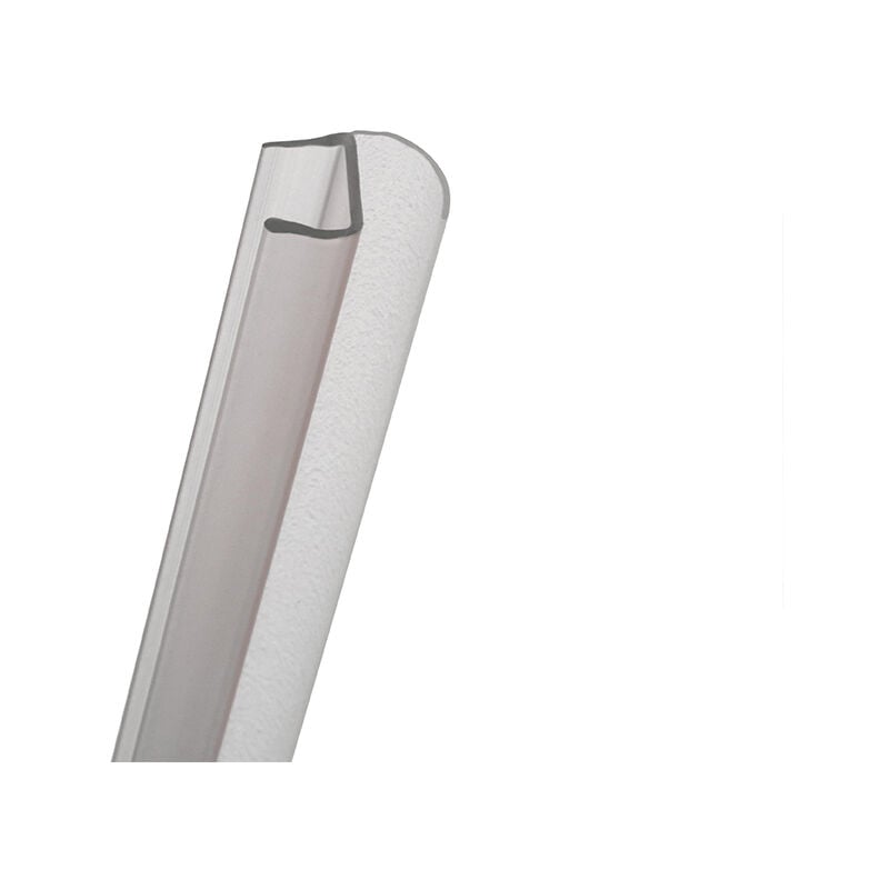 Joint d'étanchéité vertical translucide, entre porte de douche et paroi fixe, universel, 2010 mm recoupable, pour porte de 6 mm - Schulte