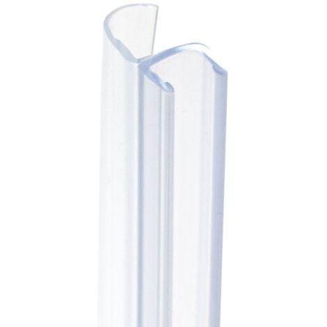 Schulte joint d'étanchéité vertical translucide, pour pare-baignoire, universel, 1600 mm recoupable, pour porte de 5 mm