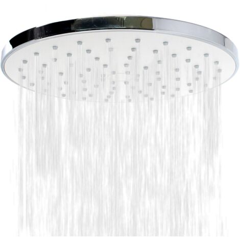 Schulte Kopfbrause rund 22,6x22,6 cm, Chromoptik, schwenkbarer Duschkopf, Regendusche