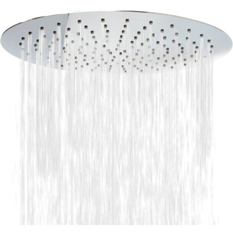 Schulte Kopfbrause rund 40x40 cm, Chromoptik, schwenkbarer Duschkopf, Regendusche