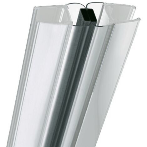 Schulte lot de 2 joints magnétiques universels 90° degrés, translucide, 2010 mm recoupable, pour porte 5, 6  et 8 mm