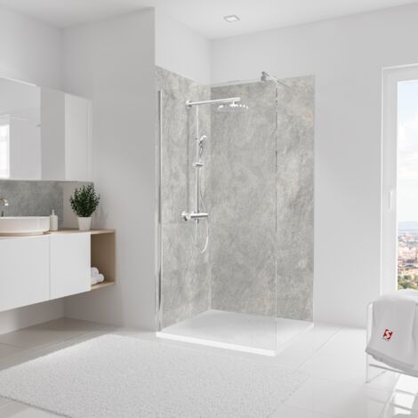 Paroi De Douche Polystar Motif Cascade – 3mm, Sur Mesure Jusqu'à 250x100cm – Allemagne