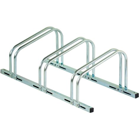 SCHULTE Regalwelt support de stationnement pour vélos, pour 3 emplacements, env. 81x26x37 cm (LxHxP), modulaire, galvanisé