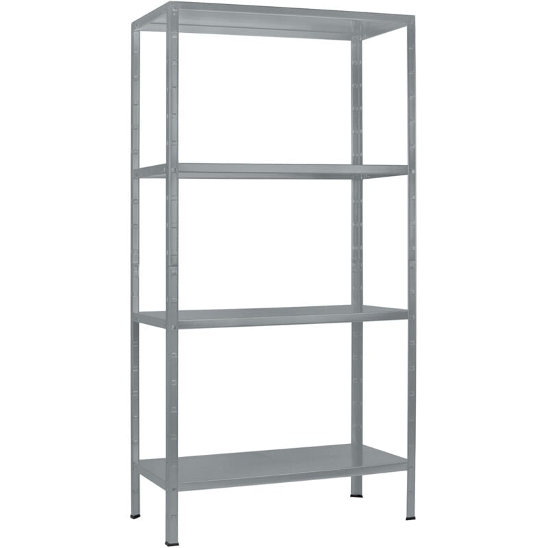 Schulte Regalwelt - SCHULTE Regalwelt Rayonnage emboîtable avec 4 tablettes PowerMAX, charge utile 70 kg, 200x100x50 cm (HxLxP), granit structuré,