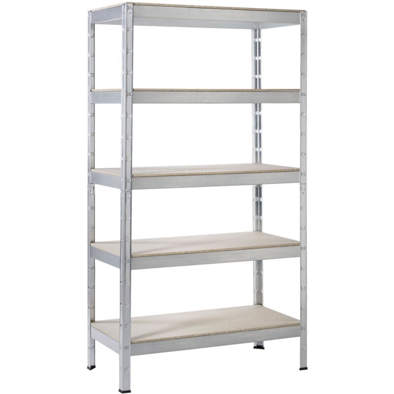 Schulte Regalwelt - SCHULTE Regalwelt Rayonnage pour charges lourdes avec 5 étagères en bois, capacité de charge par niveau env. 200 kg, 180x90x45 cm