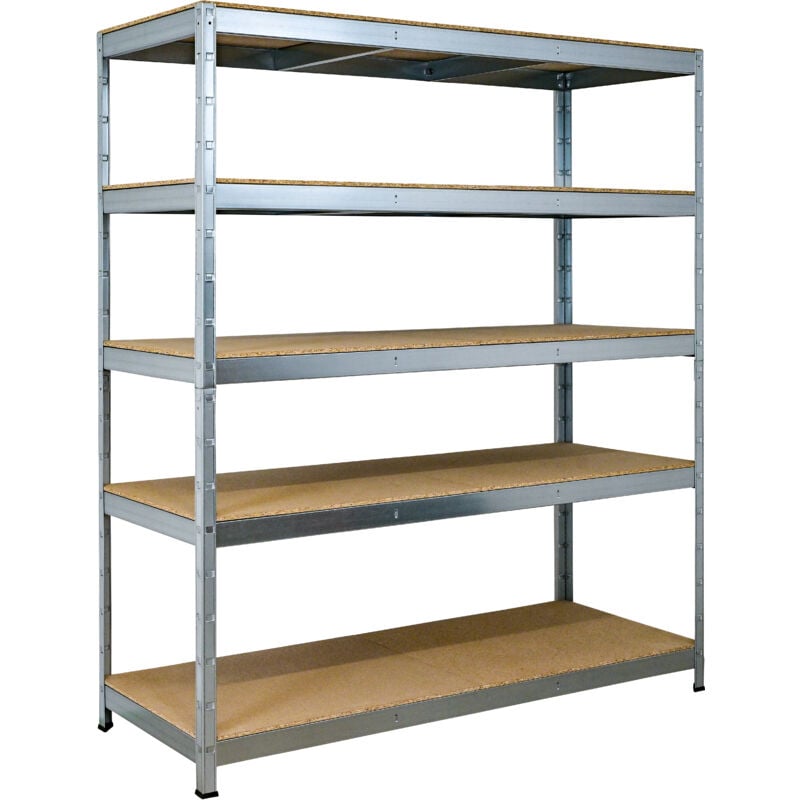 Schulte Regalwelt - SCHULTE Regalwelt Rayonnage pour charges lourdes avec 5 étagères en bois, capacité de charge par niveau env. 250 kg, 180x160x60