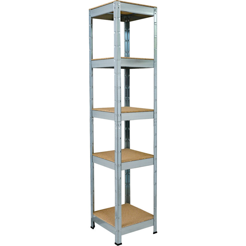 Schulte Regalwelt - SCHULTE Regalwelt Rayonnage pour charges lourdes avec 5 étagères en bois, capacité de charge par niveau env. 90 kg, 180x40x40 cm