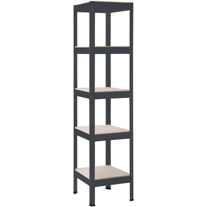 Schulte Regalwelt - SCHULTE Regalwelt Rayonnage pour charges lourdes avec 5 étagères en bois, capacité de charge par niveau env. 90 kg, 180x40x40 cm