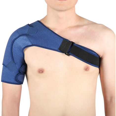 Schulterkompressionspolster, ergonomisches Gabeldesign, marineblau, Größe L