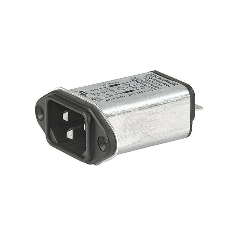 

Schurter 4300.5031 alimention Conector macho 1A 250VAC - KFS