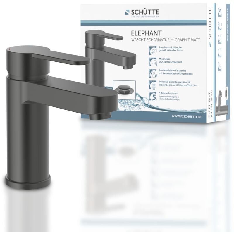 Schütte - Mitigeur lavabo vasque elephant gris